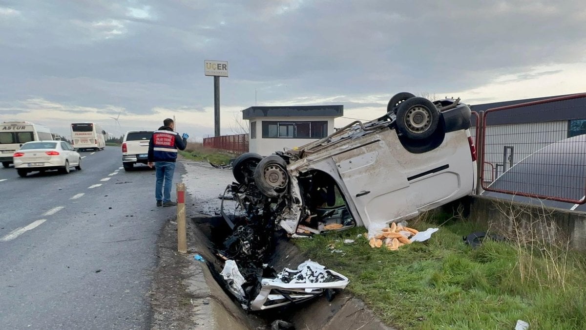 Harun Çavuşoğlu Tekirdağ’da takla atan araçta öldü