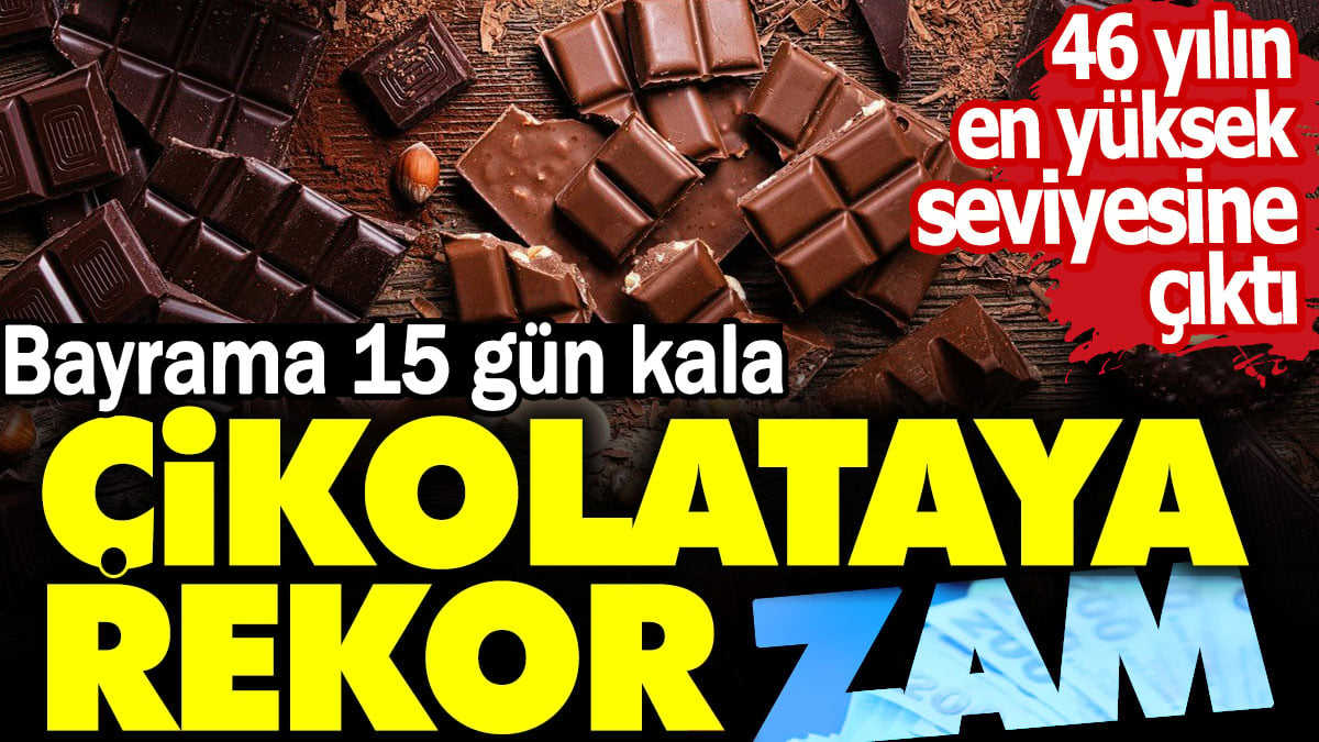 Bayram Öncesi Çikolatada Rekor Fiyat Artışı: 46 Yılın Zirvesinde