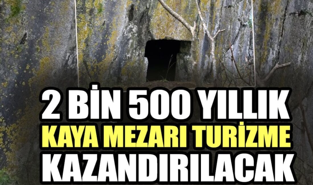 Muğla Marmaris'te bulunan 2500 yıllık Lykia tipi kaya mezarı, yapılacak