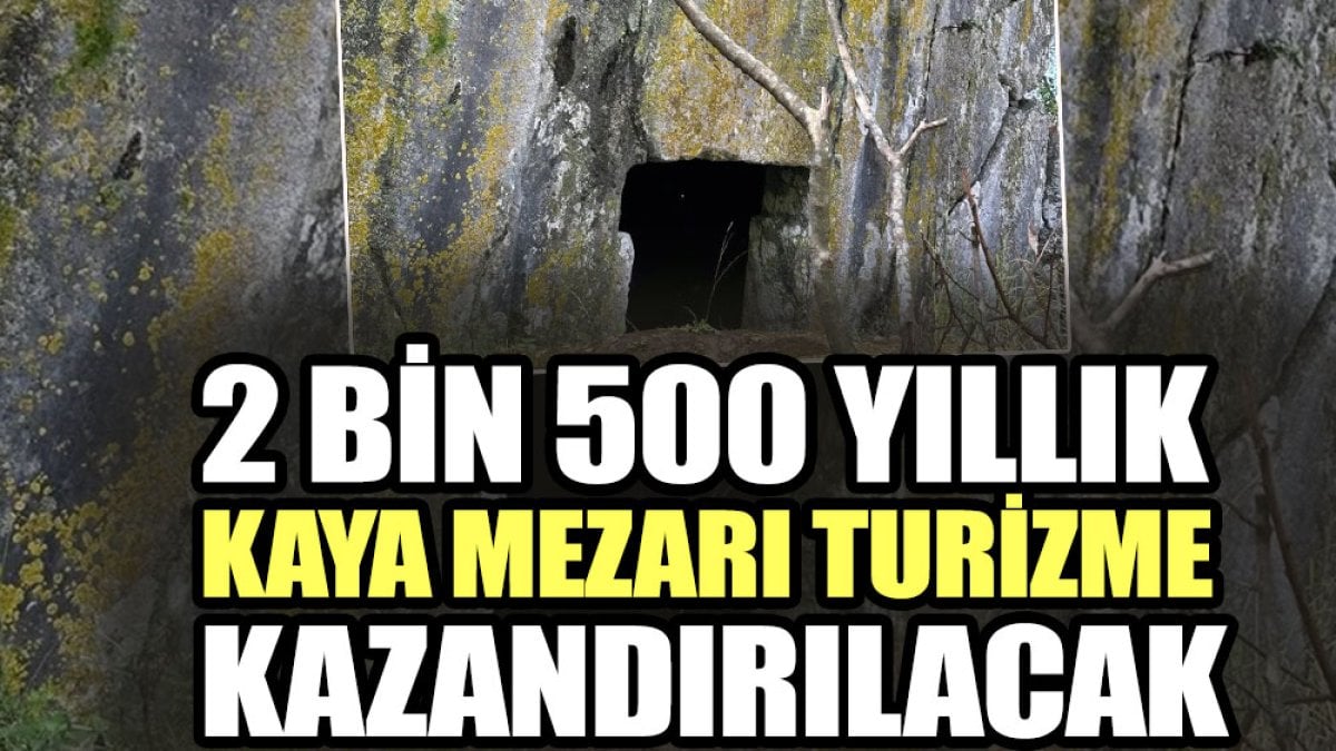 Marmaris’te 2500 Yıllık Kaya Mezarı Turizme Kazandırılıyor!