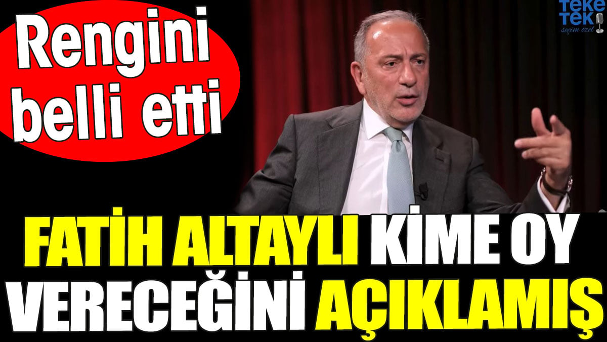 Fatih Altaylı yerel seçimlerde kime oy vereceğini ve favori adaylarını açıkladı