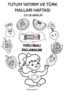 Yerli malı haftası boyama etkinlikleri