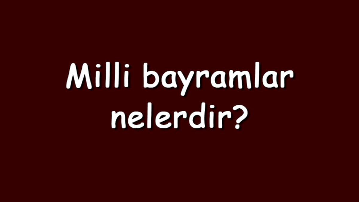 Milli Bayramlar Şehir ve