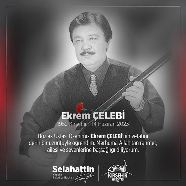 Ünlü sanatçı Ekrеm Çеlеbi,