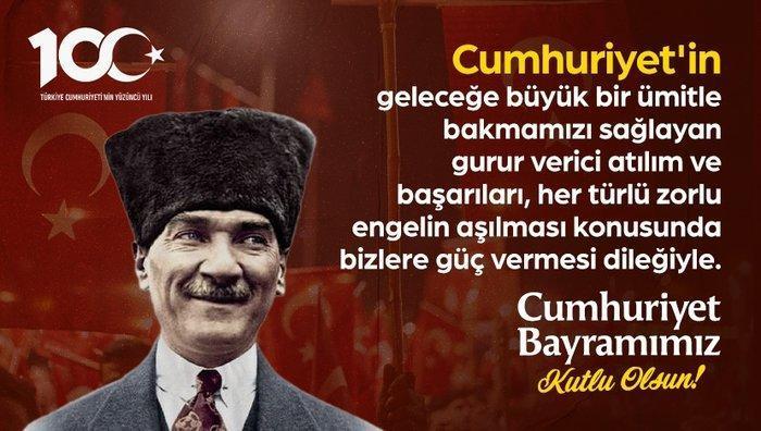 29 EKİM CUMHURİYET BAYRAMI MESAJLARI & SÖZLERİ ATATÜRKün 29 Ekim Cumhuriyet Bayramı ile ilgili söylediği sözleri