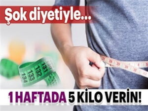 1 haftada 5 kilo vermenin kolay yolu