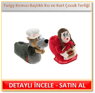 Twigy Kırmızı Başlıklı Kız ve Kurt Çocuk Terliği