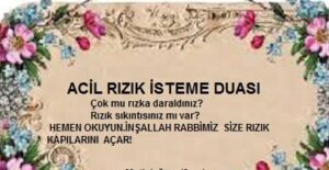 Acil rızık duası