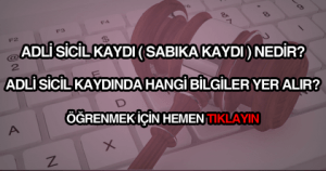 Bireylerin suç kayıtlarını tutma yöntemine ne denir?