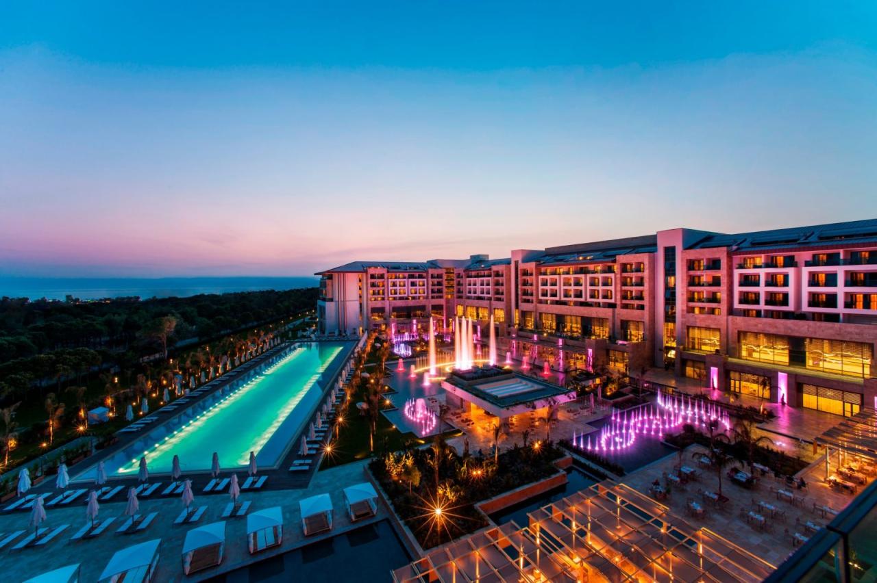 antalya belek en iyi oteller regnum carya resort hotel