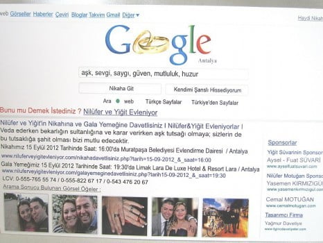 google 466x350 En İlginç 15 Düğün Davetiyesi