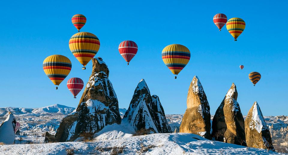 türkiye'de kışın gezilecek yerler kapadokya nevşehir