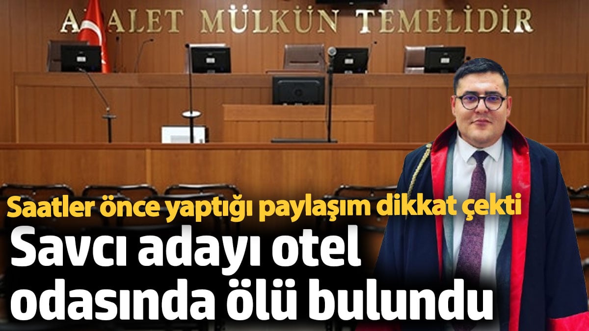 Adana’da Cumhuriyet savcısı adayı Mithat Can Yalman, mobbing iddialarını paylaştıktan