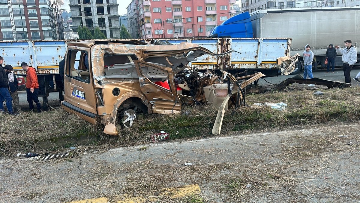 Rize’nin Ardeşen ilçesinde 12 Ocak 2025’te meydana gelen trafik kazasında