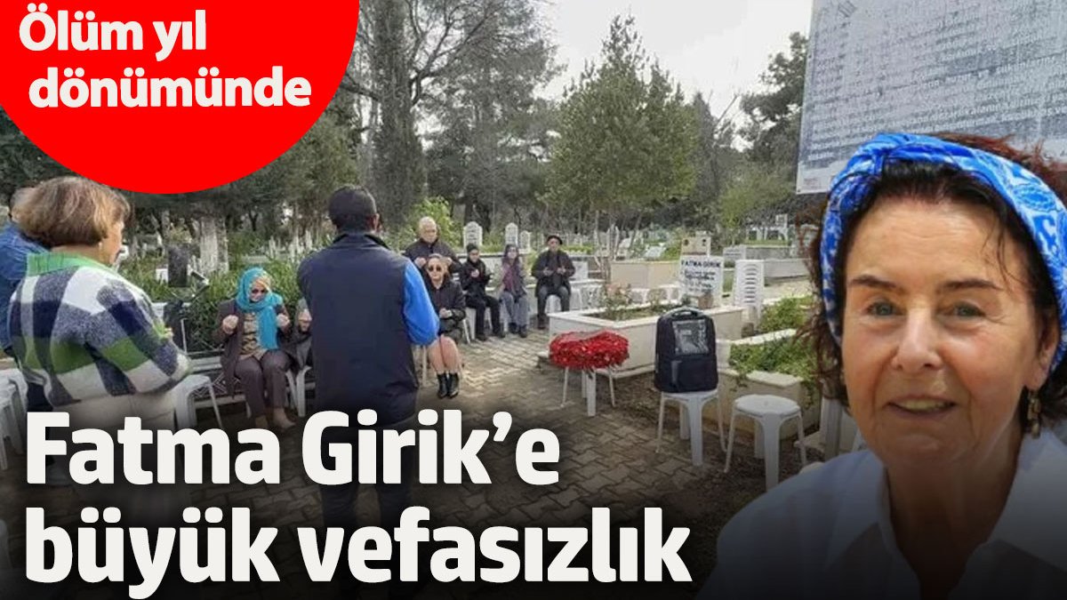 Fatma Girik'in ölümünün üçüncü yıl dönümünde Bodrum'daki mezarı başında düzenlenen